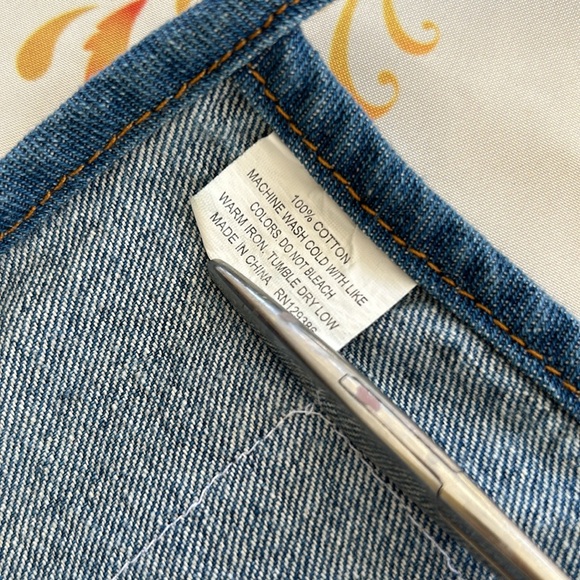 Never Trust A Skinny Cook Handmade Denim Apron NWOT Get Ready For Barbecue - Picture 12 of 14